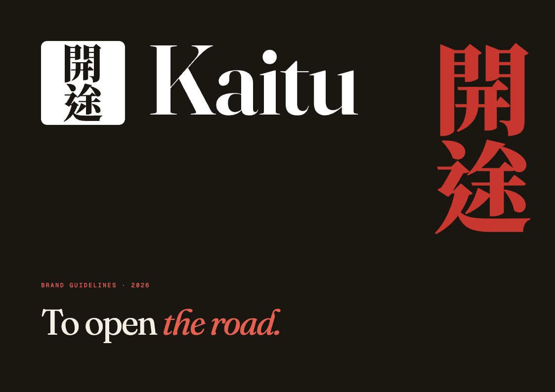 Kaitu brand guidelines cover